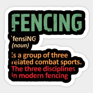 fencing Sticker